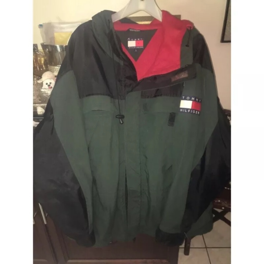 Vintage green Tommy Hilfiger jacket XL